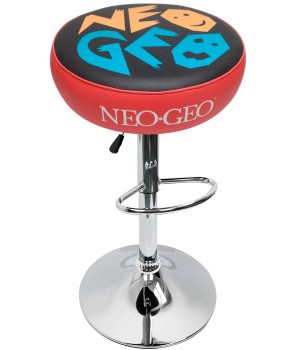 Tabouret Arcade Neo Geo rouge