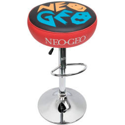 Tabouret Arcade Neo Geo rouge