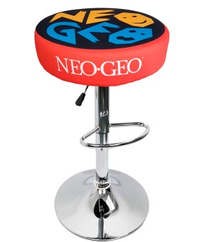 Tabouret Arcade Neo Geo rouge